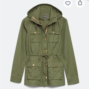 Women’s olive green utility jacket, Market & Spruce, size L